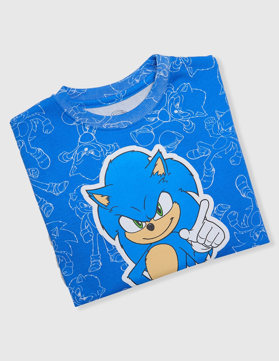 Playera Sonic manga corta para niño 5