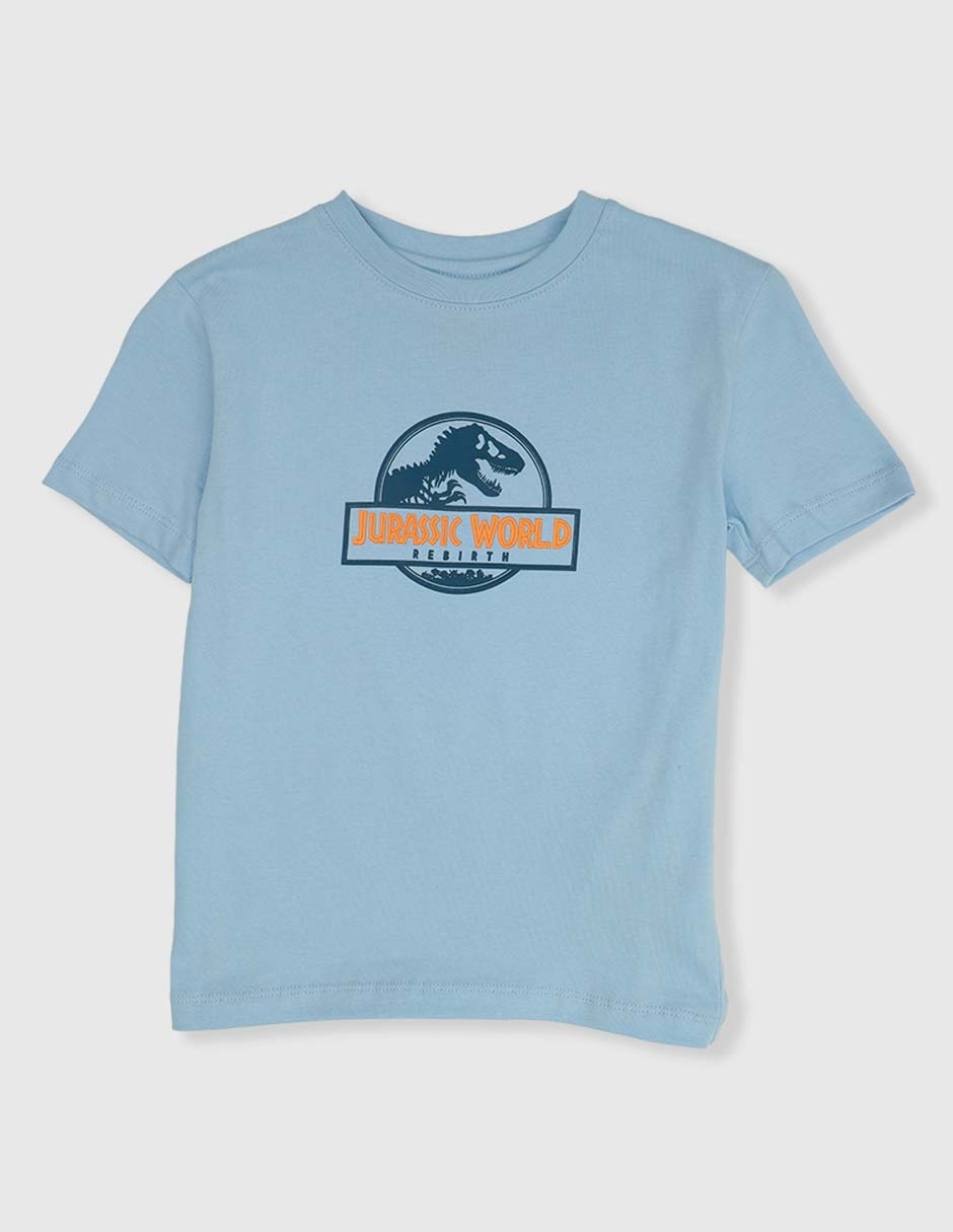 Playera Jurassic World manga corta para niño