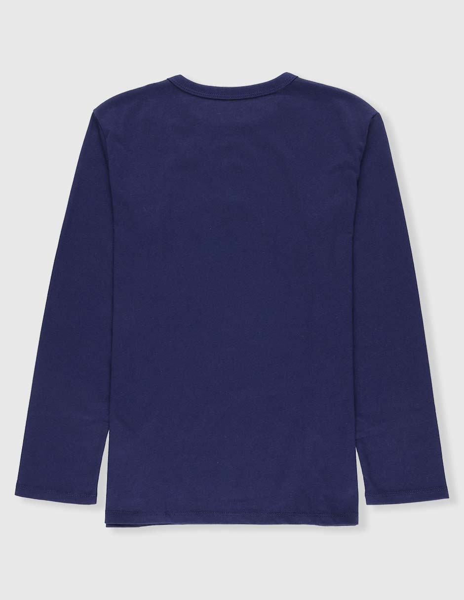 Playera navideña manga larga para niño 2