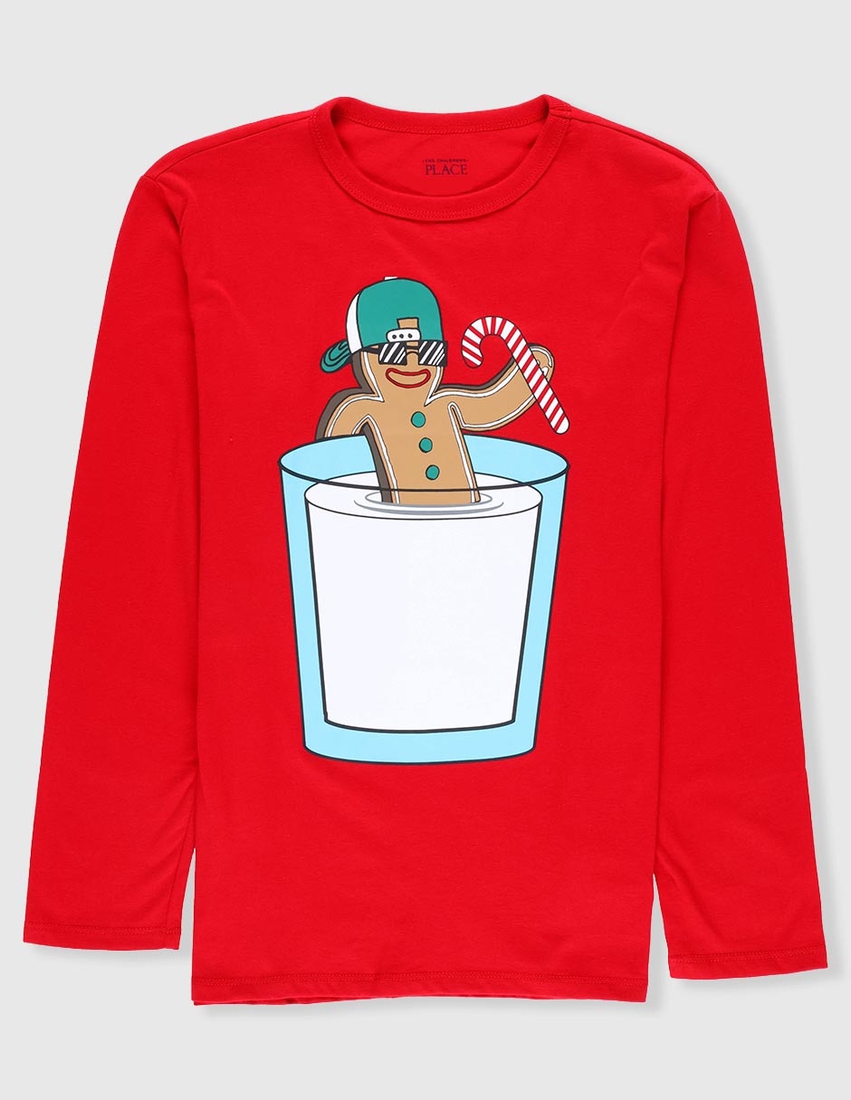 Playera manga larga para niño