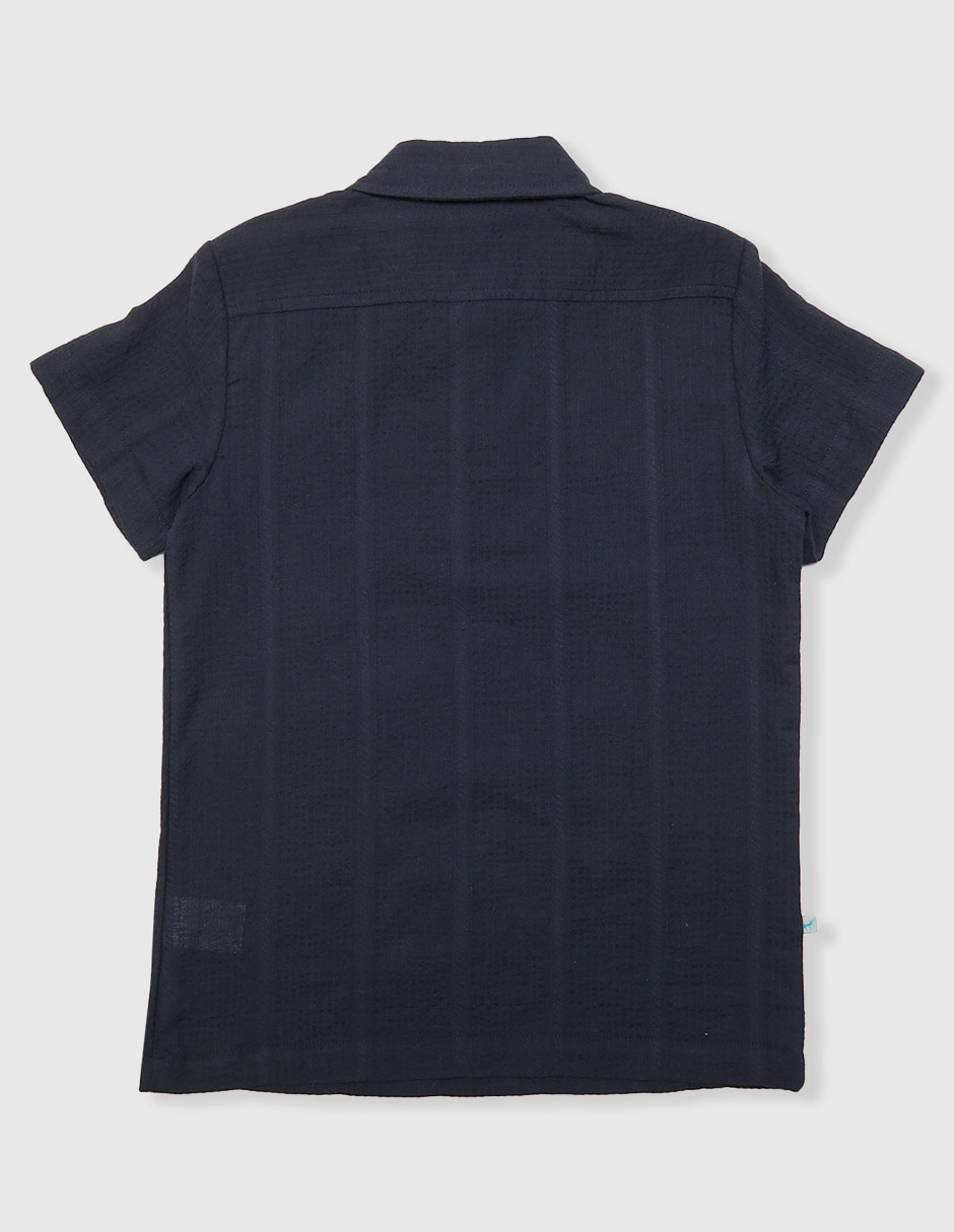 Playera tipo polo de lino para niño 2
