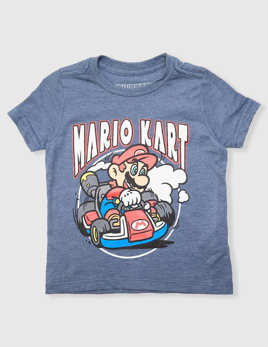 Playera Nintendo Mario Kart manga corta para niño Liverpool