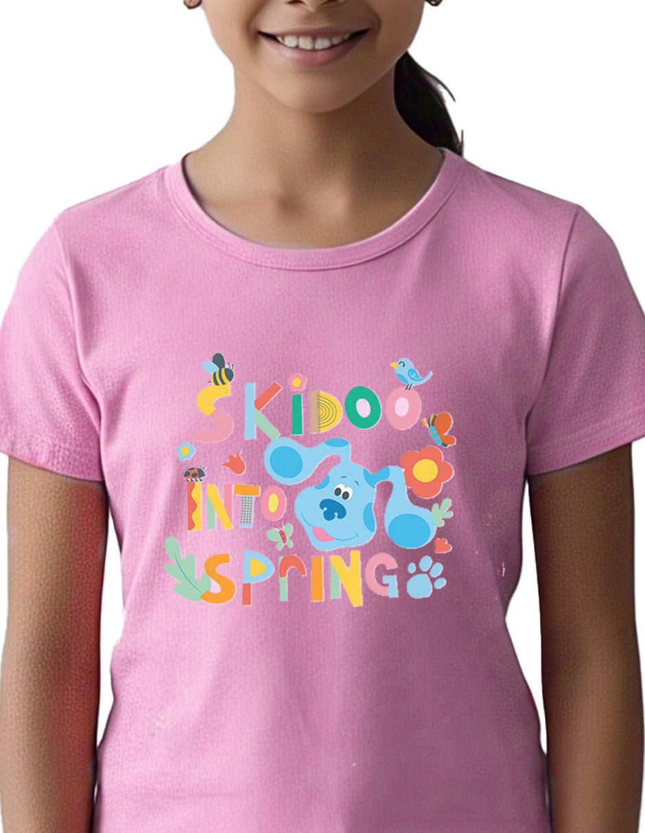Playera Blues Clues & You Blue manga corta para niña 2