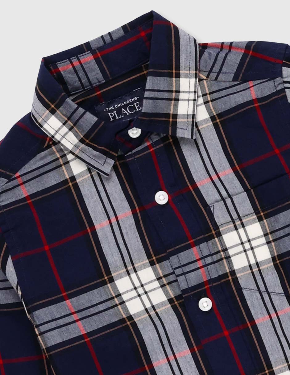 Camisa casual manga larga para niño 3