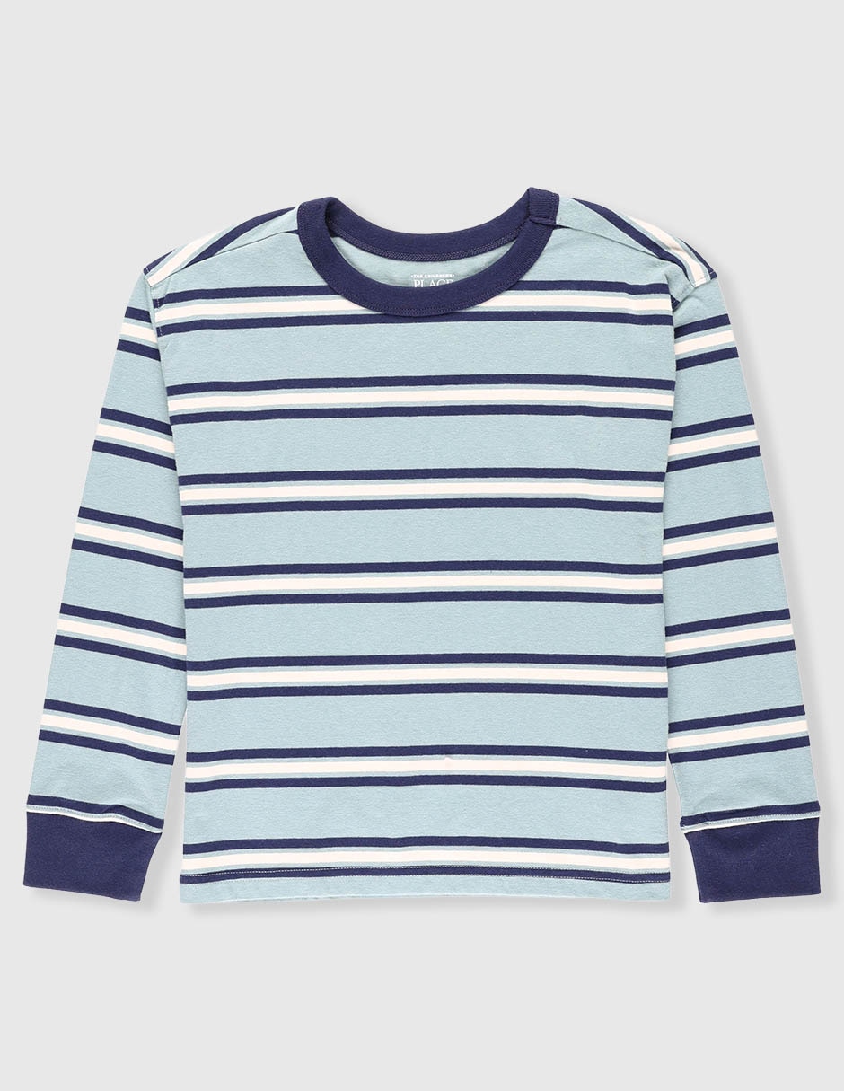 Playera The Childrens Place manga larga para niño