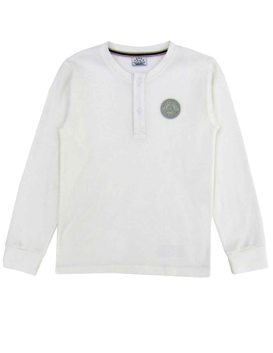 Playera manga larga para niño