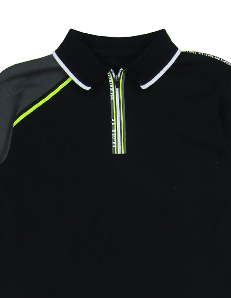 Playera tipo polo de algodón para niño 2