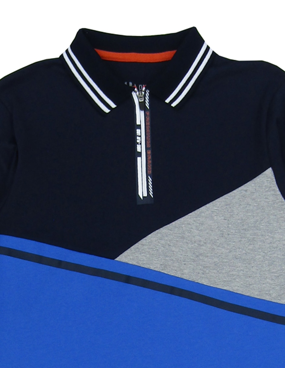 Playera tipo polo de algodón para niño 2