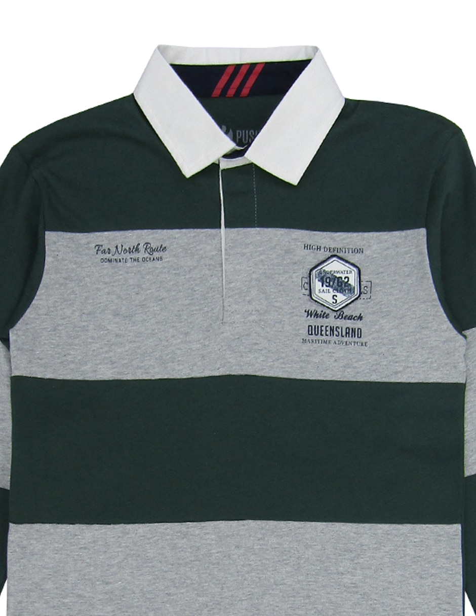 Playera tipo polo de algodón para niño 2