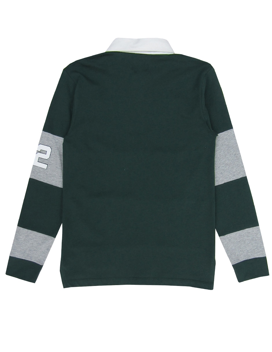 Playera tipo polo de algodón para niño 3