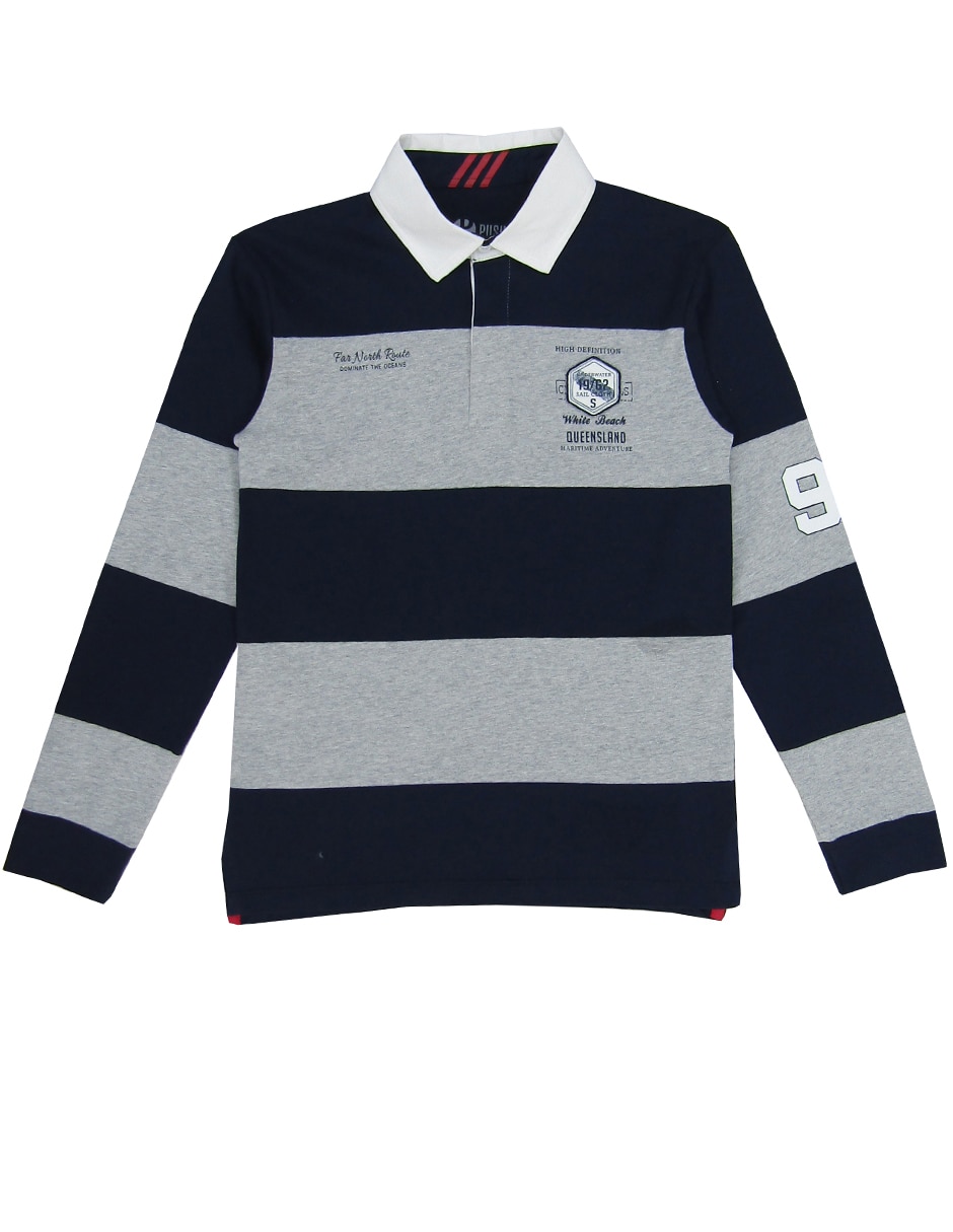 Playera tipo polo de algodón para niño 1