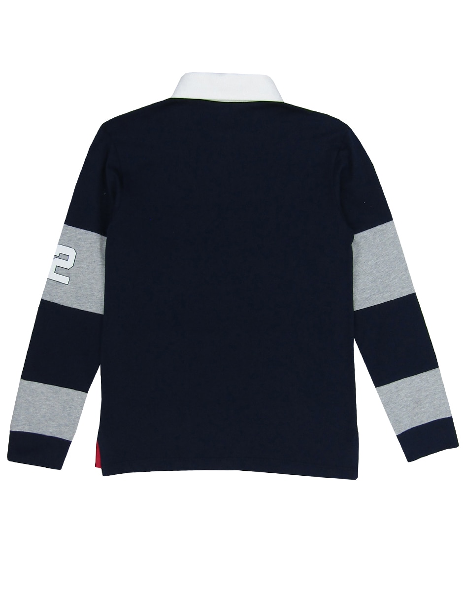 Playera tipo polo de algodón para niño 3