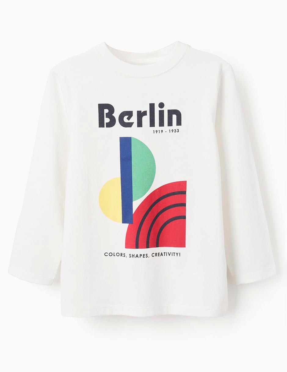 Playera Zippy manga larga para niño