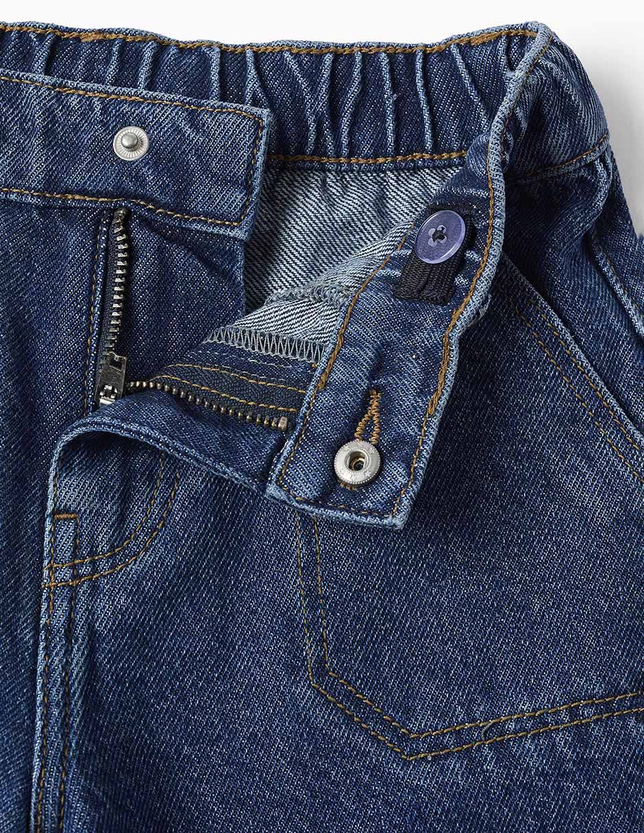 Jeans amplio lavado claro para niño 3