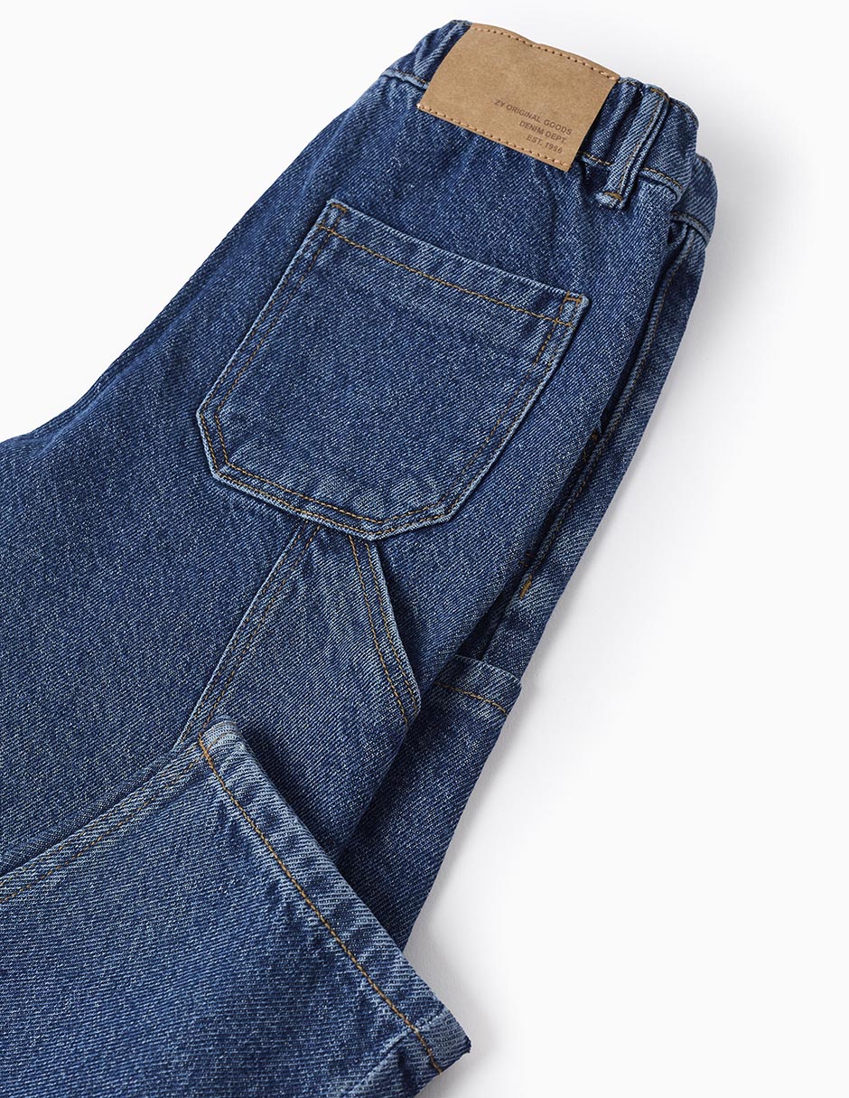 Jeans amplio lavado claro para niño 4