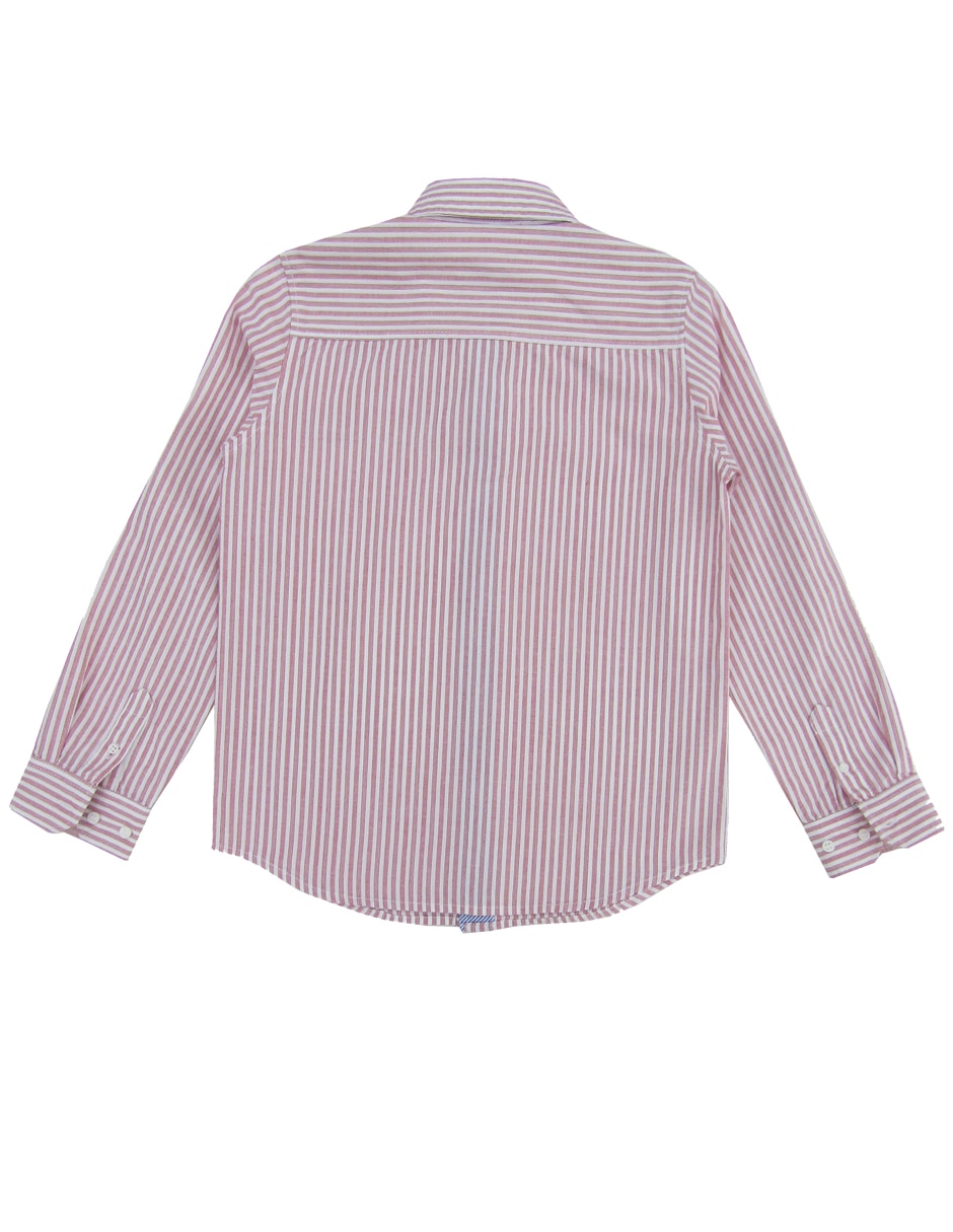 Camisa casual de algodón manga larga para niño 2