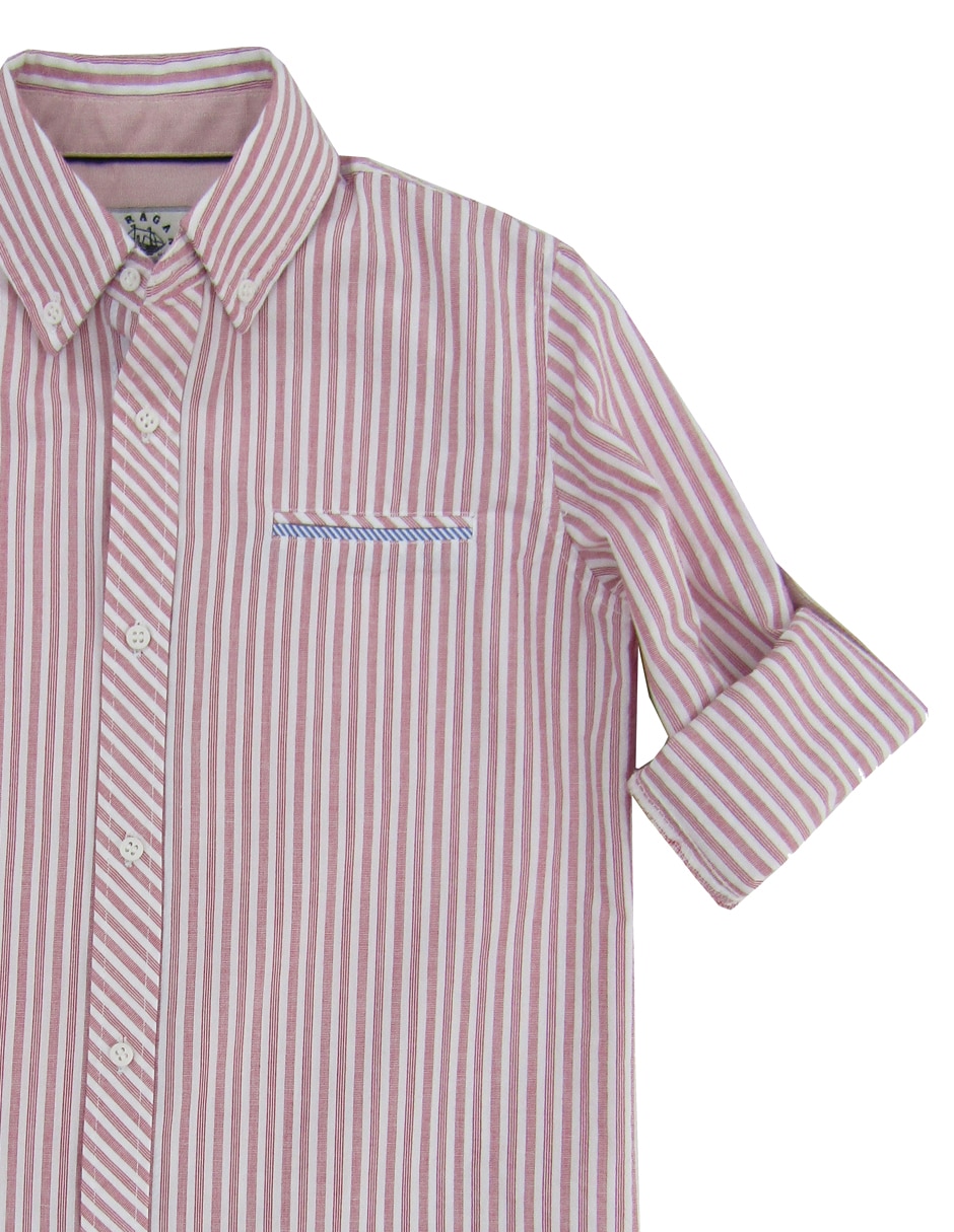 Camisa casual de algodón manga larga para niño 3