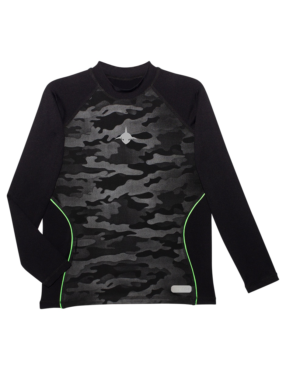 Wetshirt estampado camuflaje para niño Wetshirt estampado camuflaje para niño