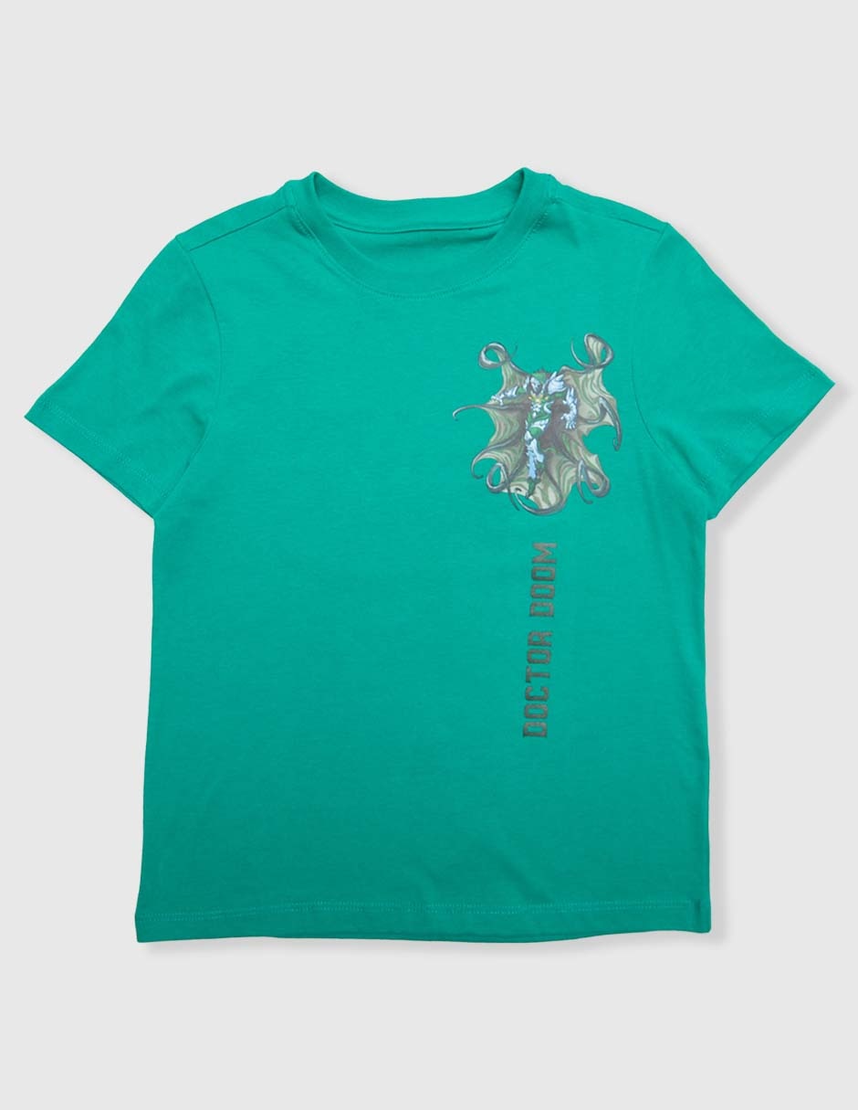 Playera Doctor Doom manga corta para niño