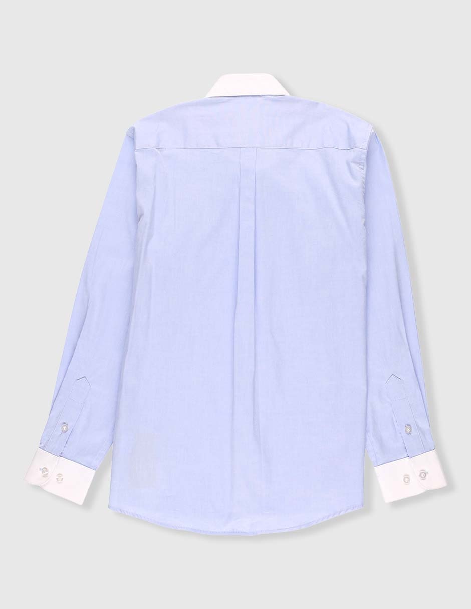 Camisa de vestir de algodón manga larga para niño 2