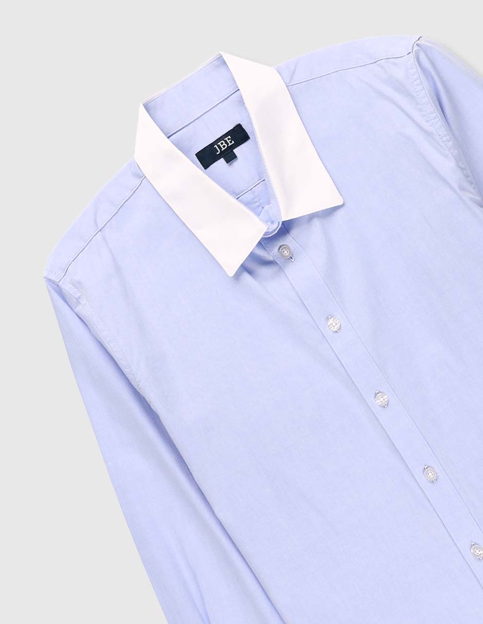 Camisa de vestir de algodón manga larga para niño 3