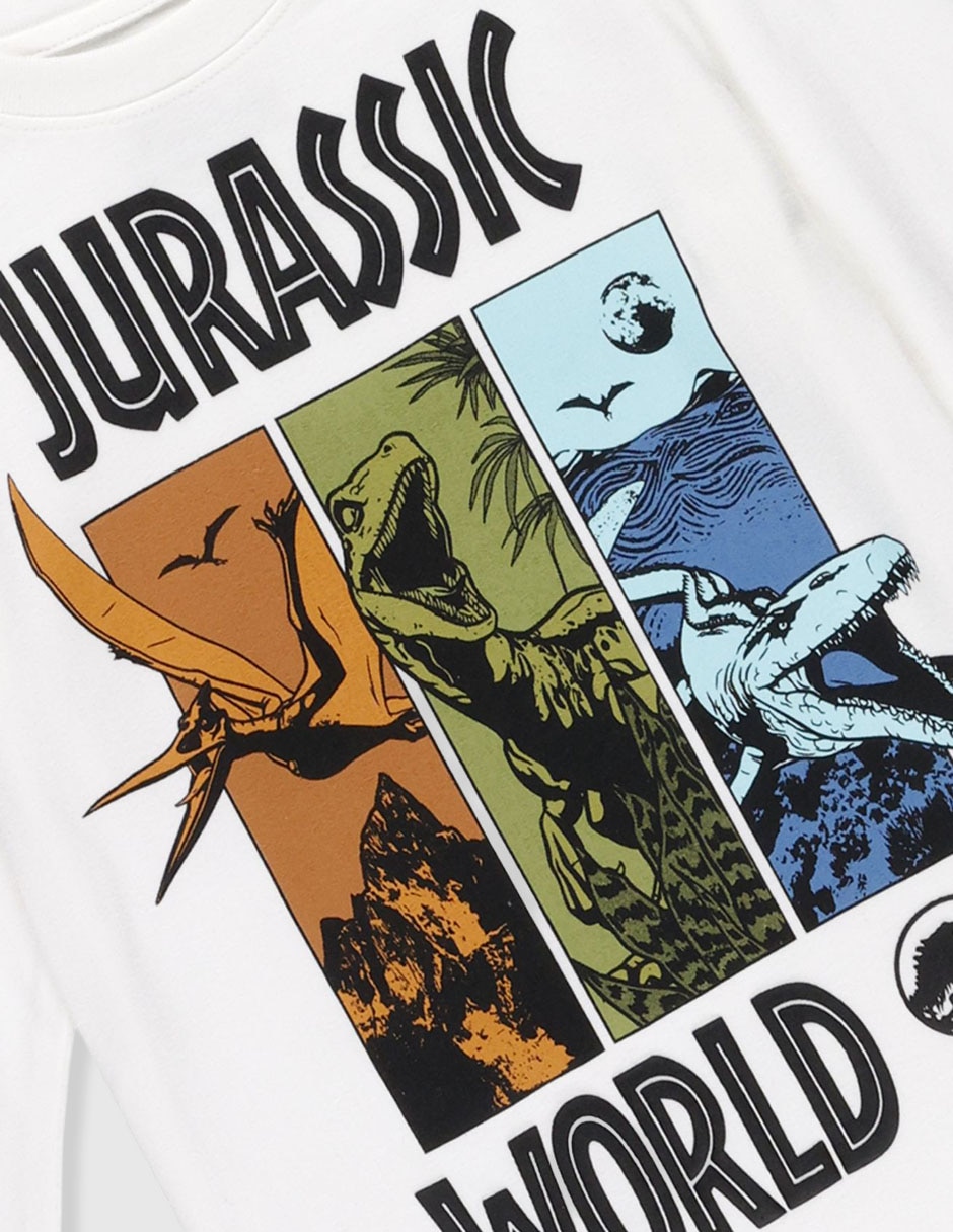 Playera Jurassic World manga larga para niño 3
