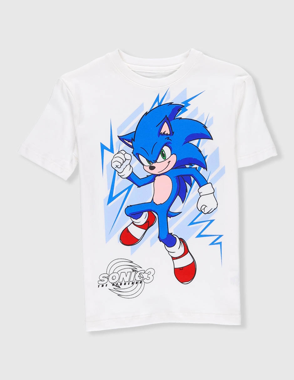 Playera Sonic manga corta para niño