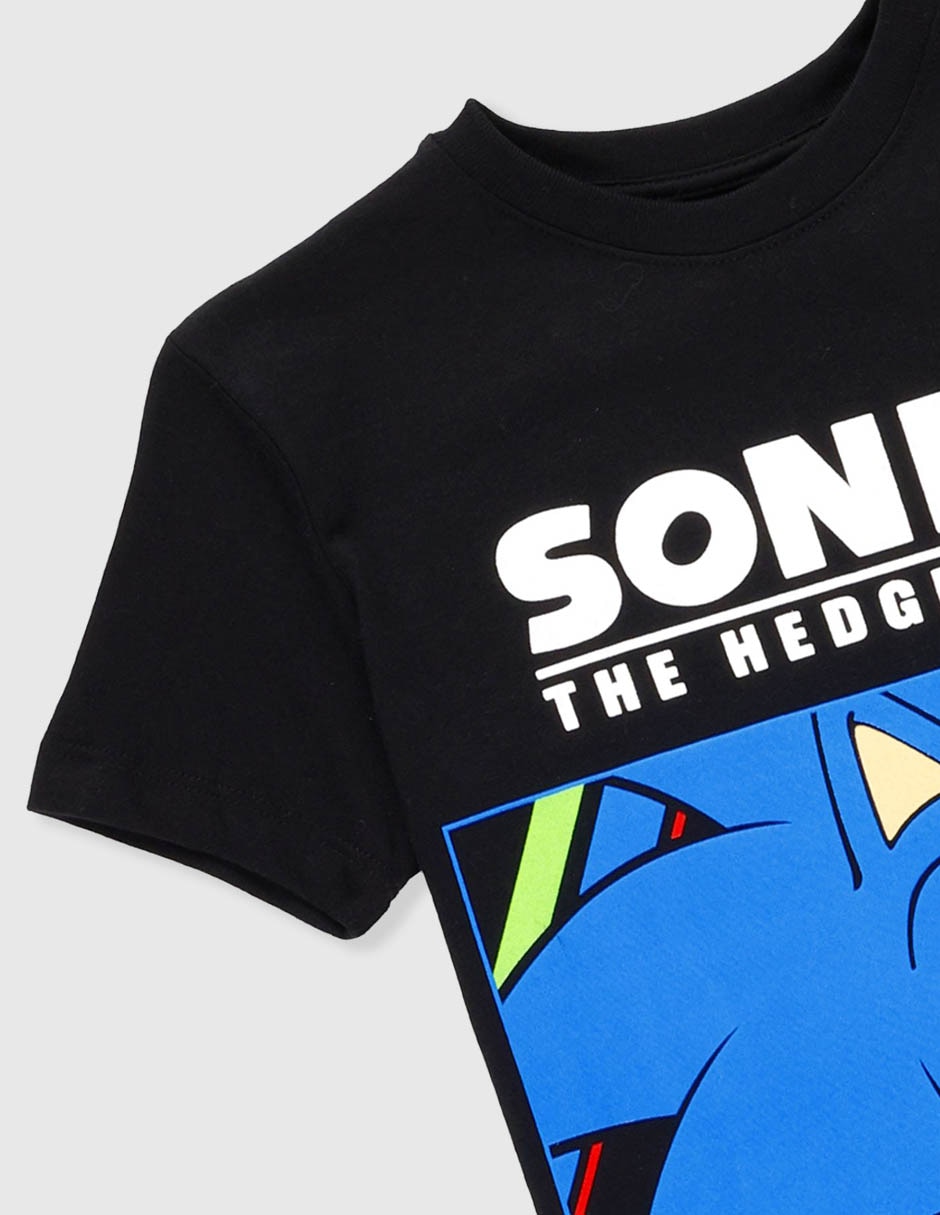 Playera Sonic manga corta para niño 3