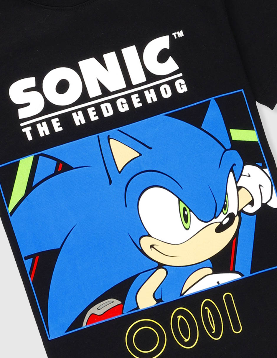 Playera Sonic manga corta para niño 4