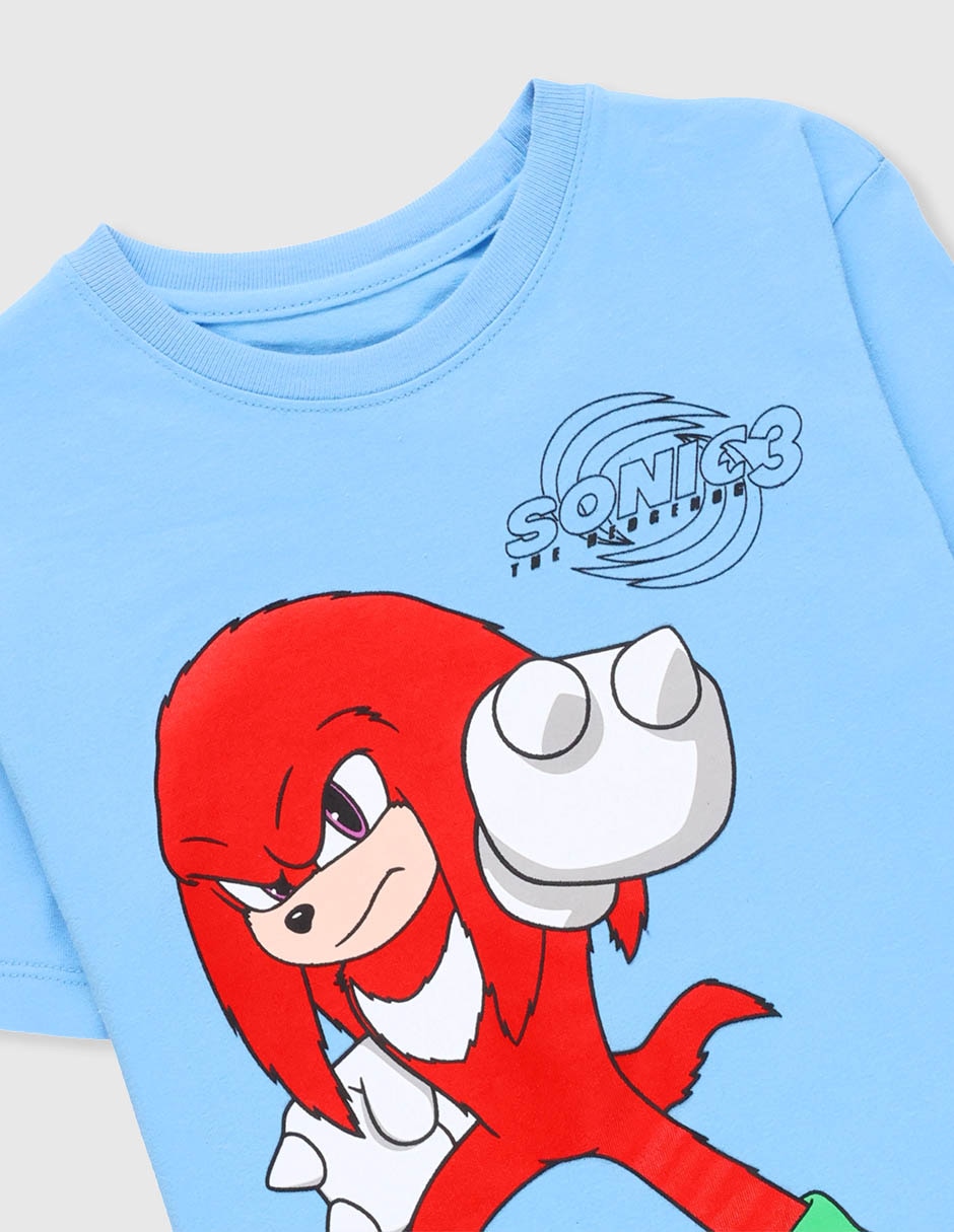 Playera knuckles manga corta para niño 3