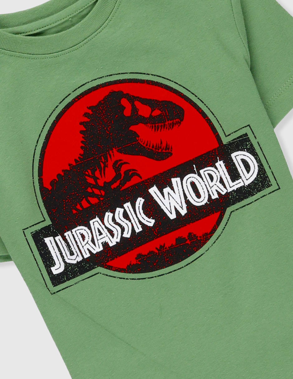 Playera Jurassic World manga corta para niño 4
