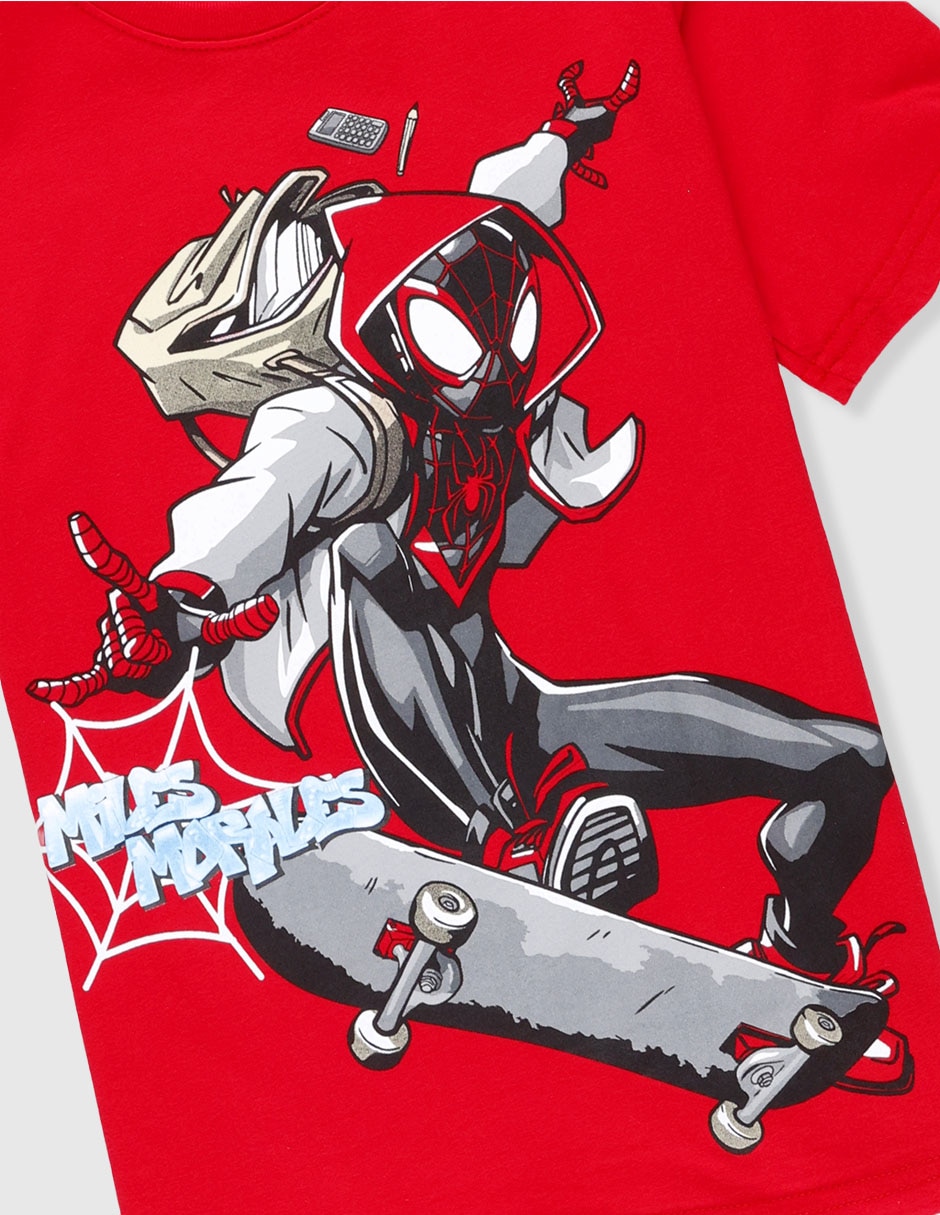 Playera Miles Morales manga corta para niño 4