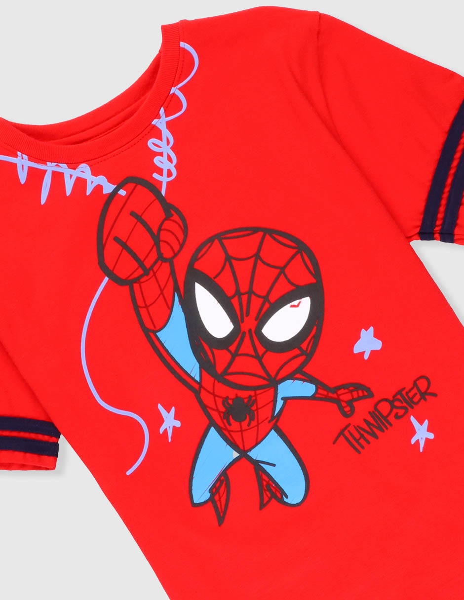 Playera Spider-Man manga corta para niño 4