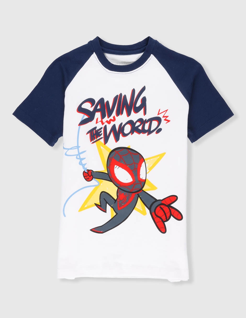Playera Marvel manga corta para niño