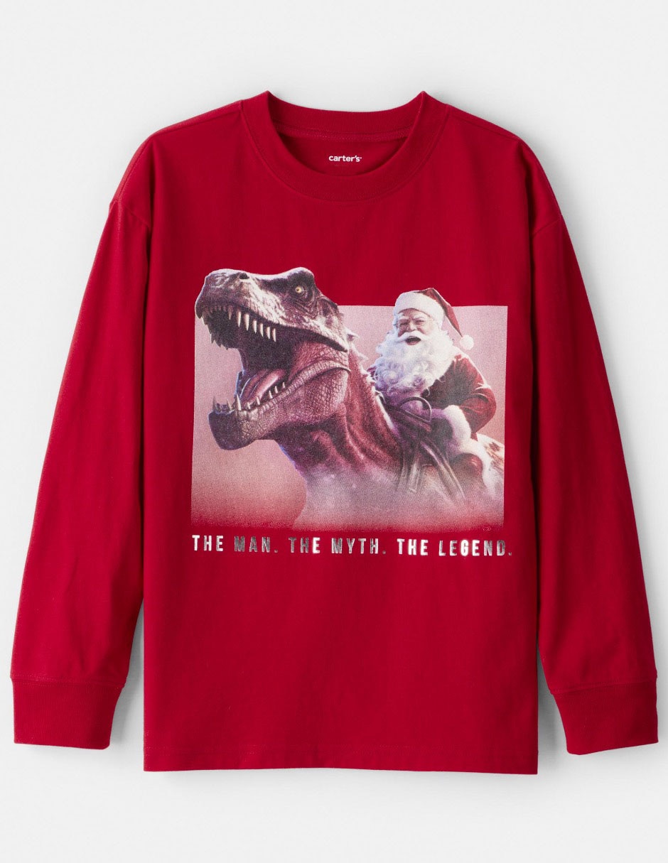 Playera Carters manga larga para niño