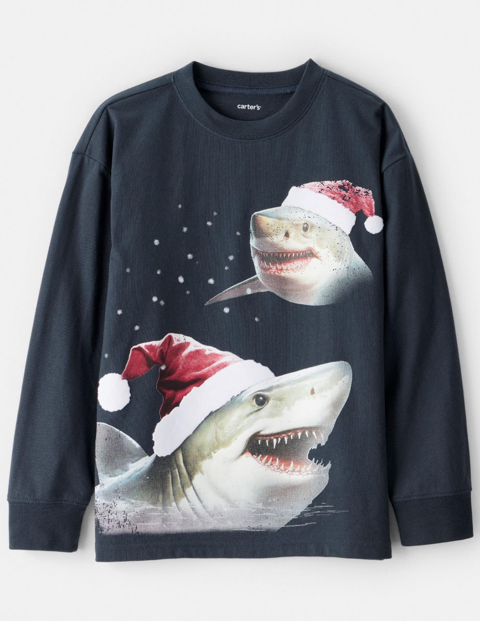 Playera Carters manga larga para niño