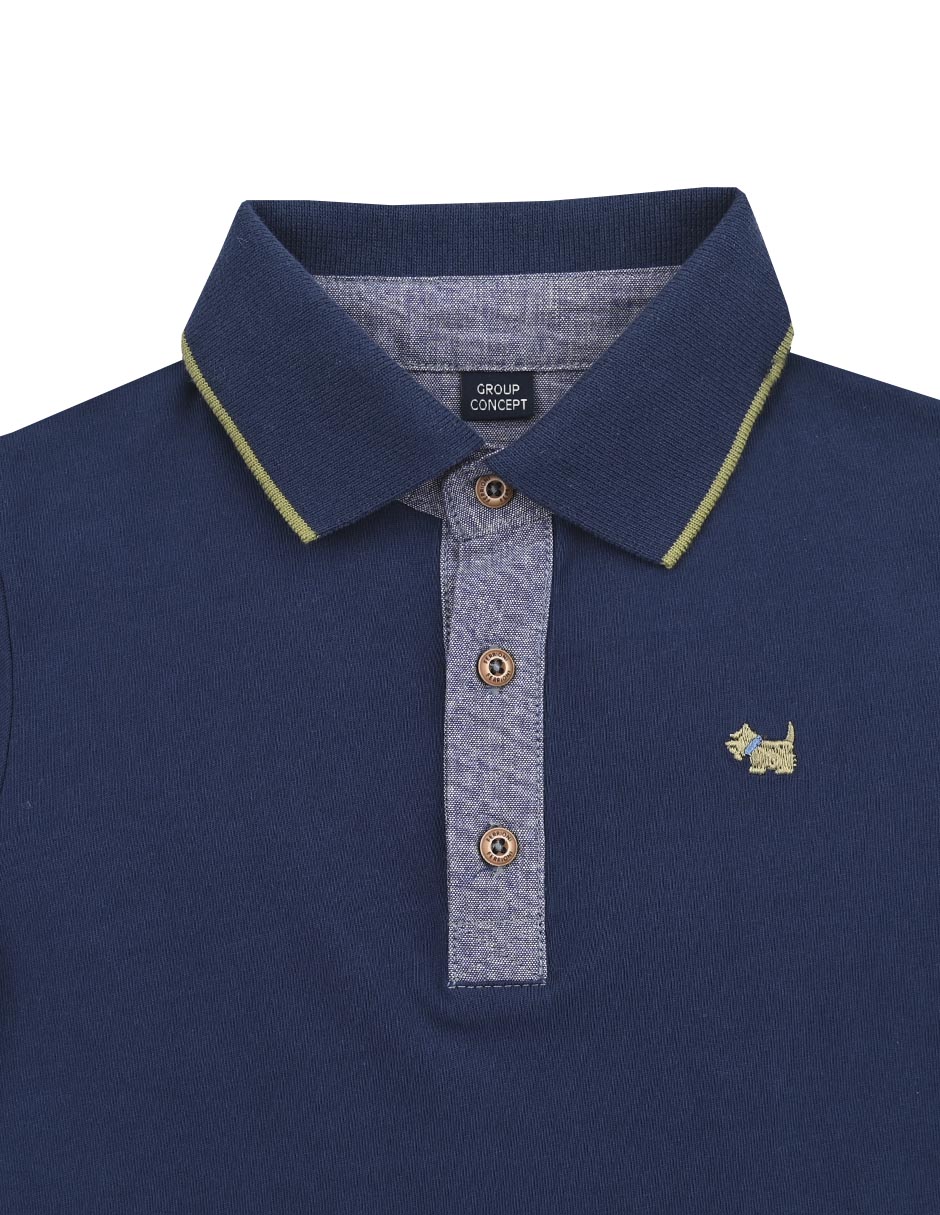 Playera tipo polo Sinedey de algodón para niño 3