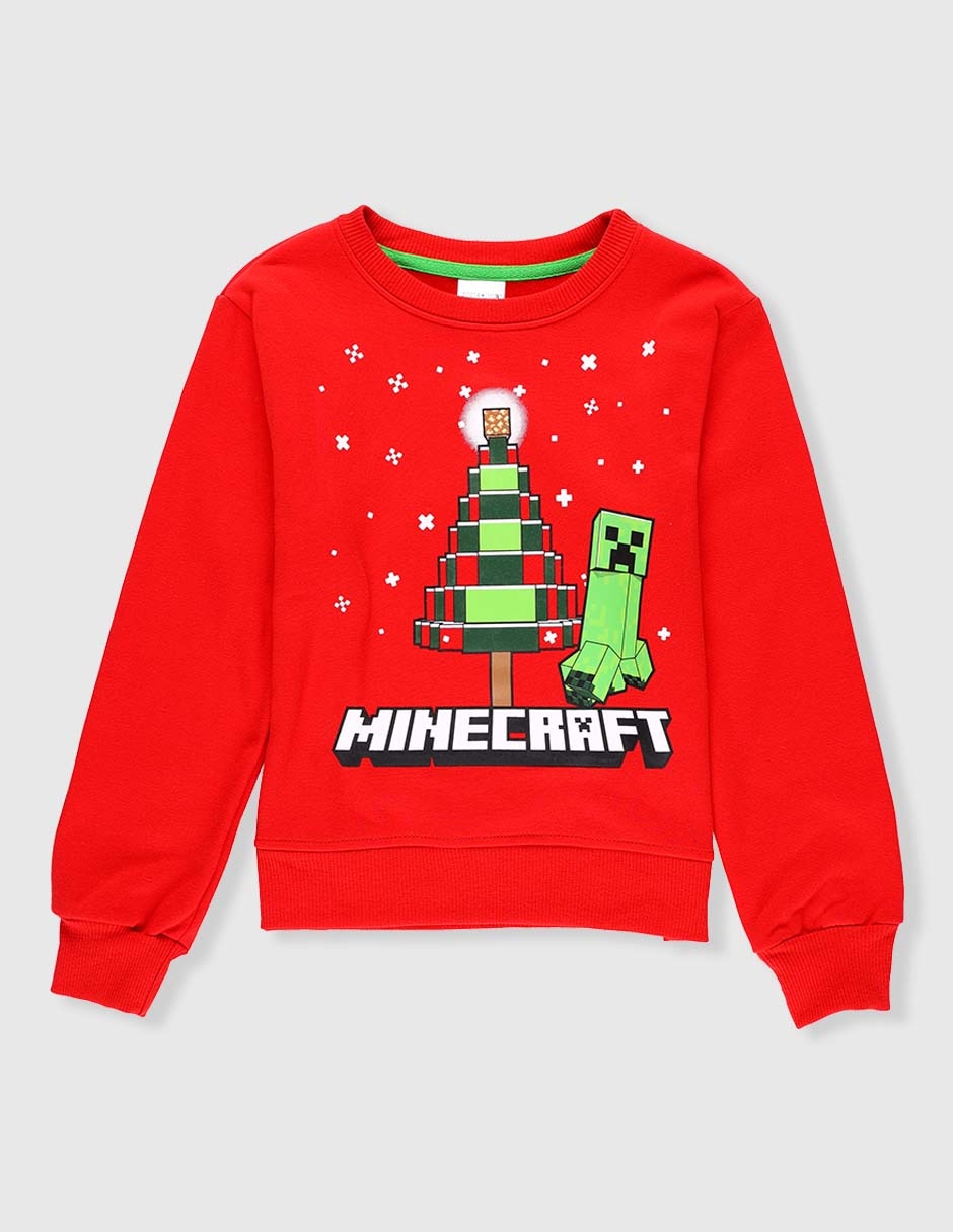 Sudadera navideña Minecraft para niño