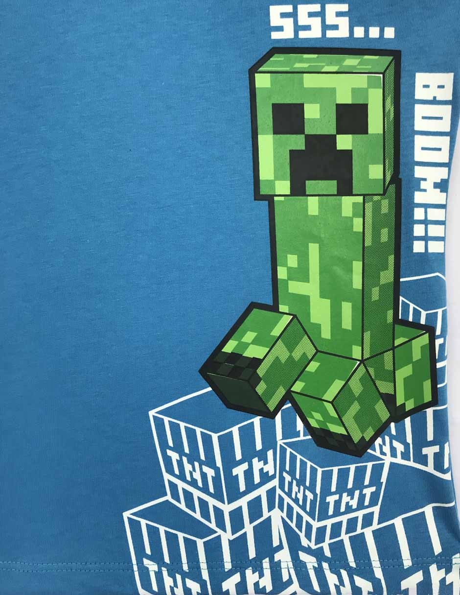 Playera Minecraft manga corta para niño 3