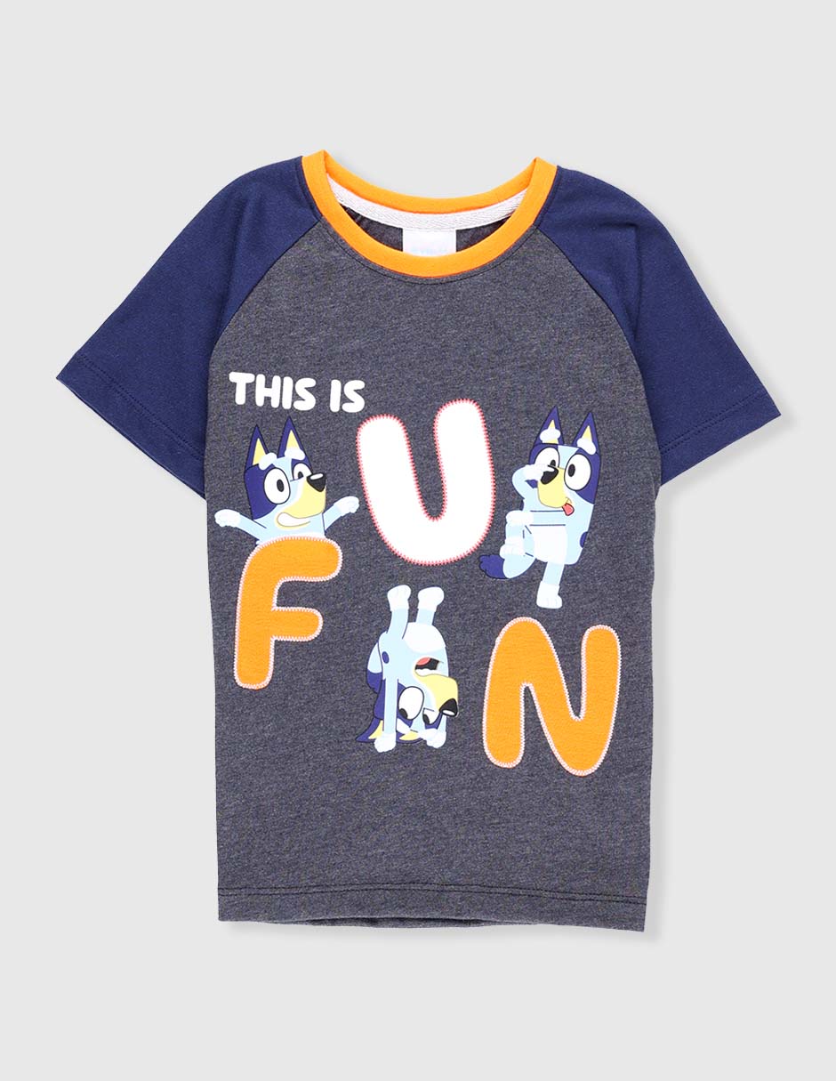 Playera Bluey manga corta para niño