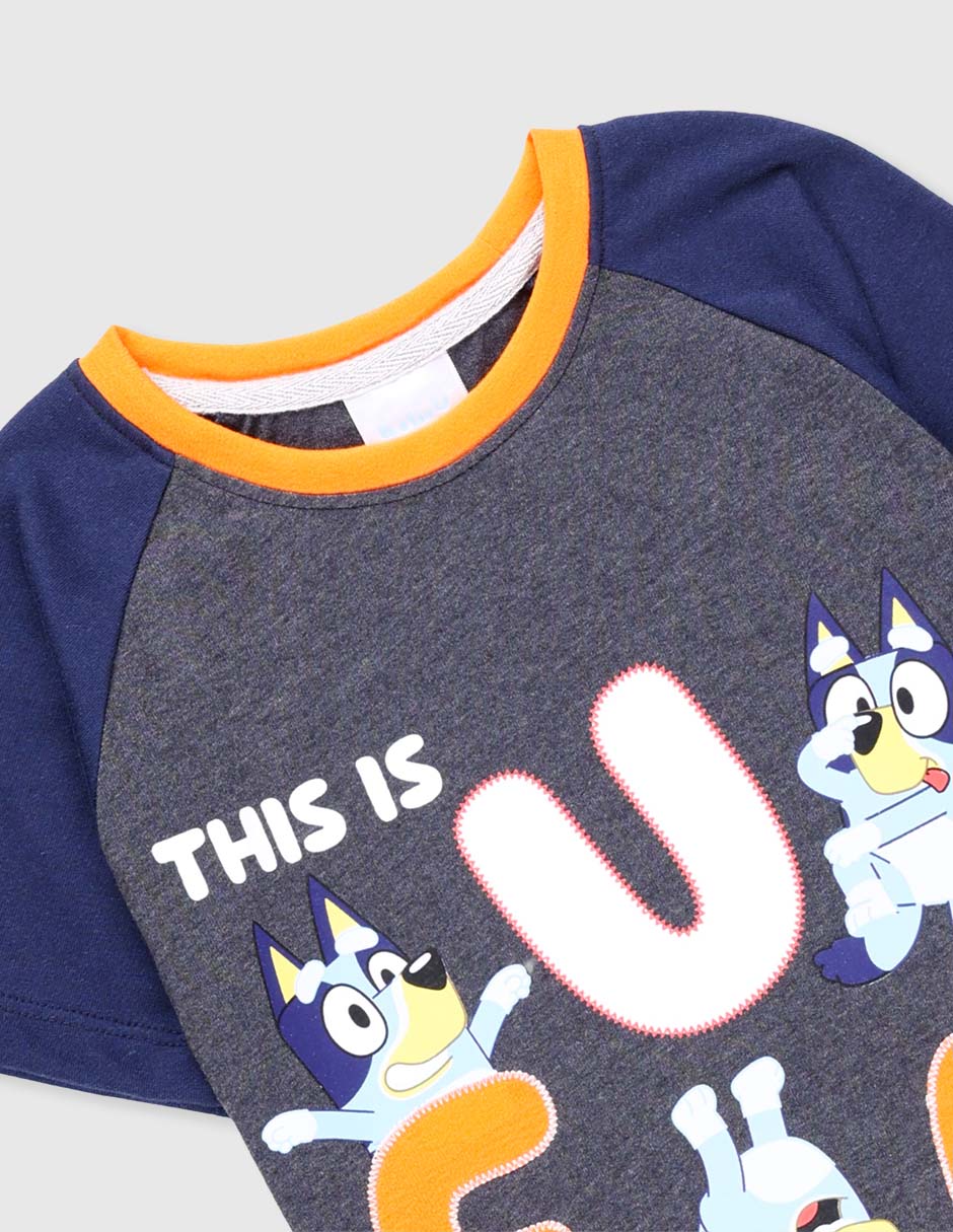 Playera Bluey manga corta para niño 4