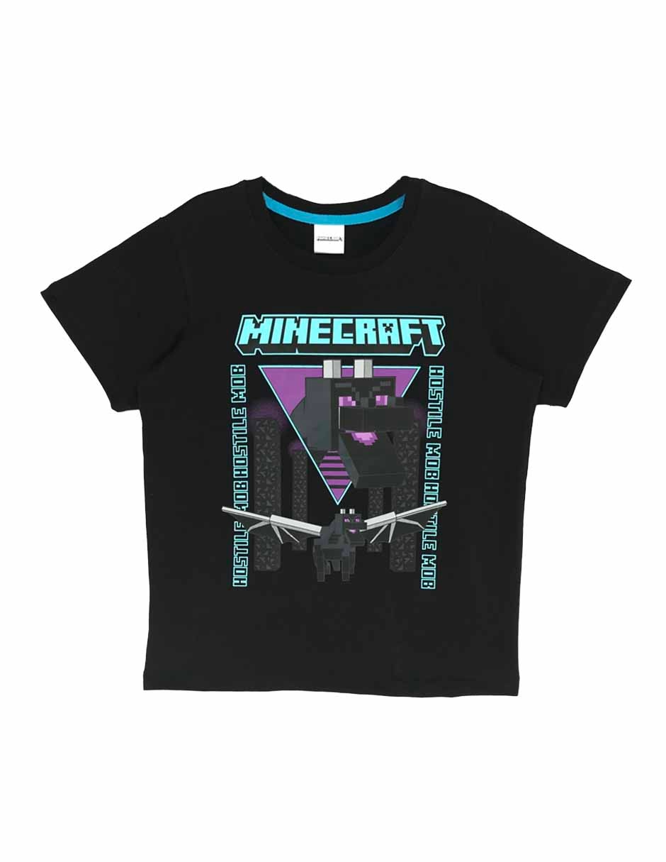 Playera Minecraft manga corta para niño