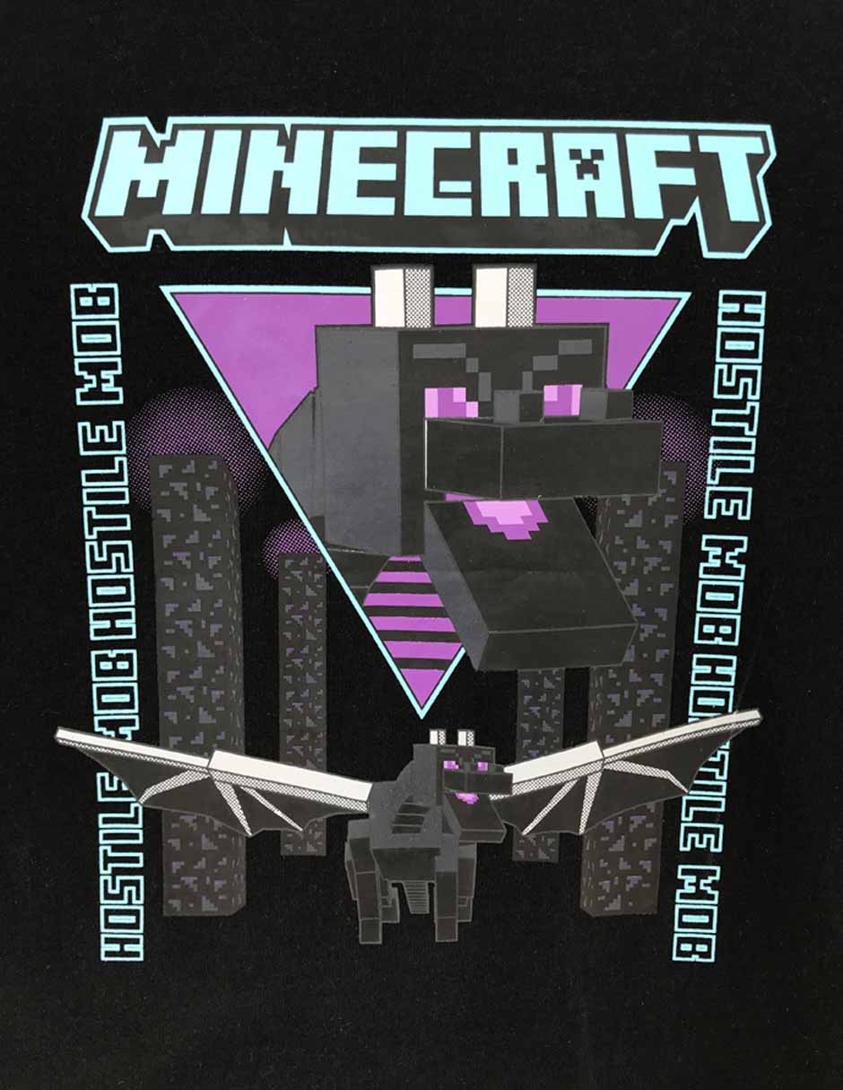 Playera Minecraft manga corta para niño 3