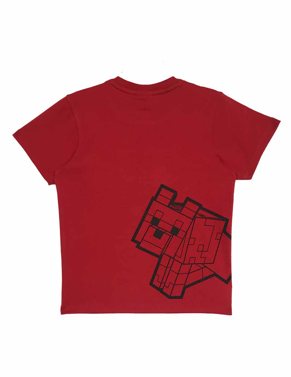 Playera Minecraft manga corta para niño 2