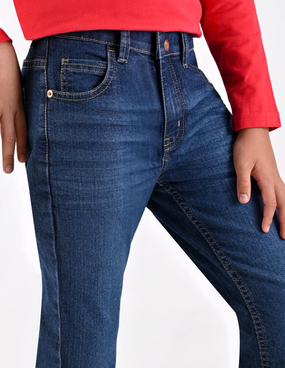 Jeans slim Yale lavado medio para niño