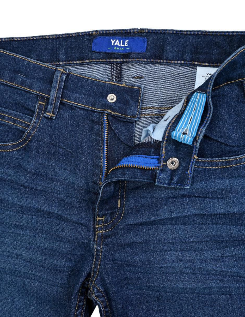 Jeans slim Yale lavado medio para niño