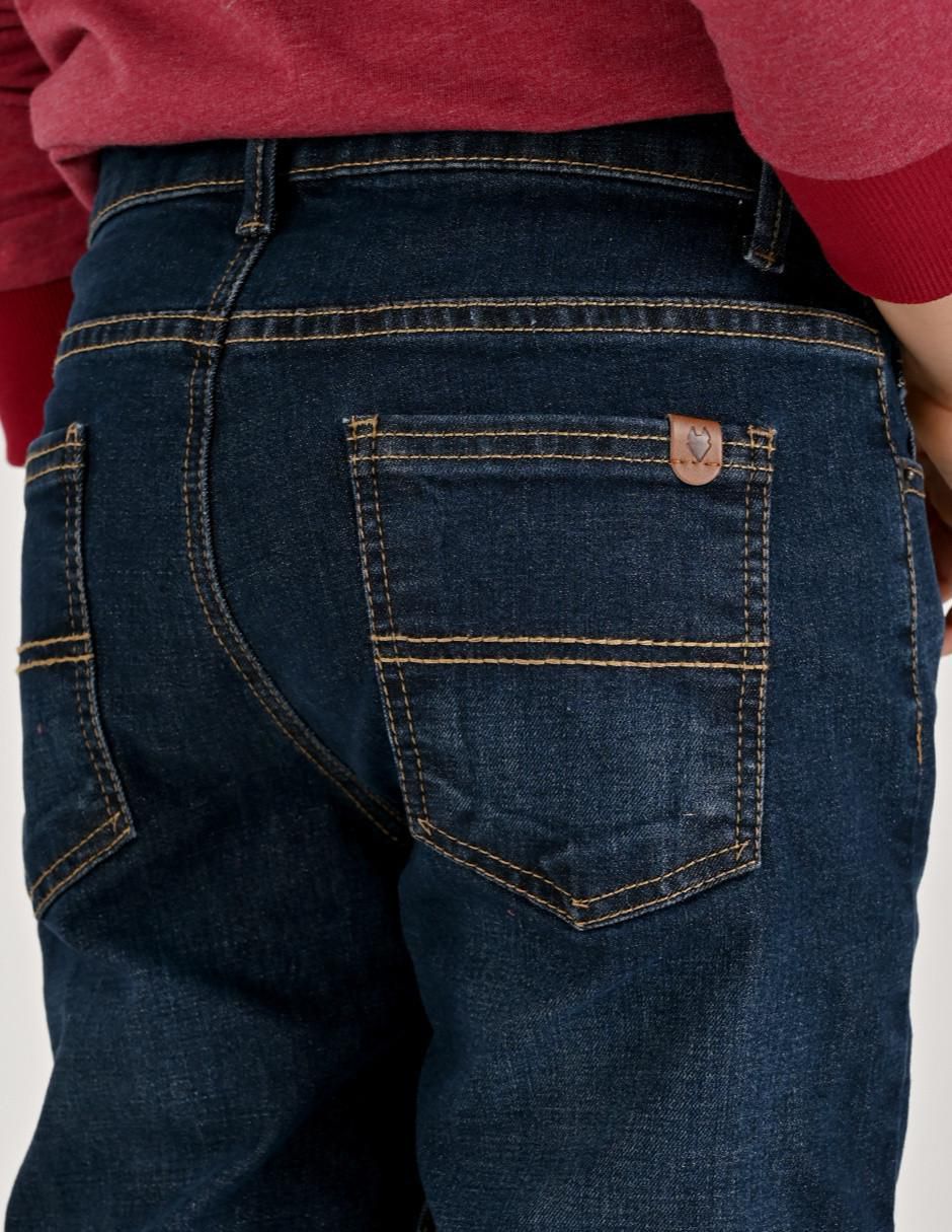 Jeans slim Yale lavado medio para niño