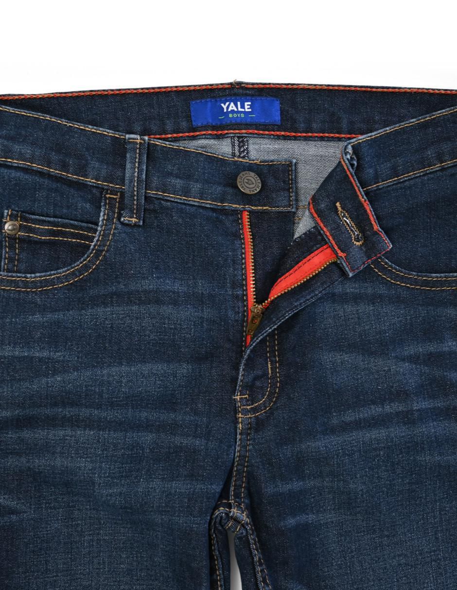 Jeans slim Yale lavado medio para niño