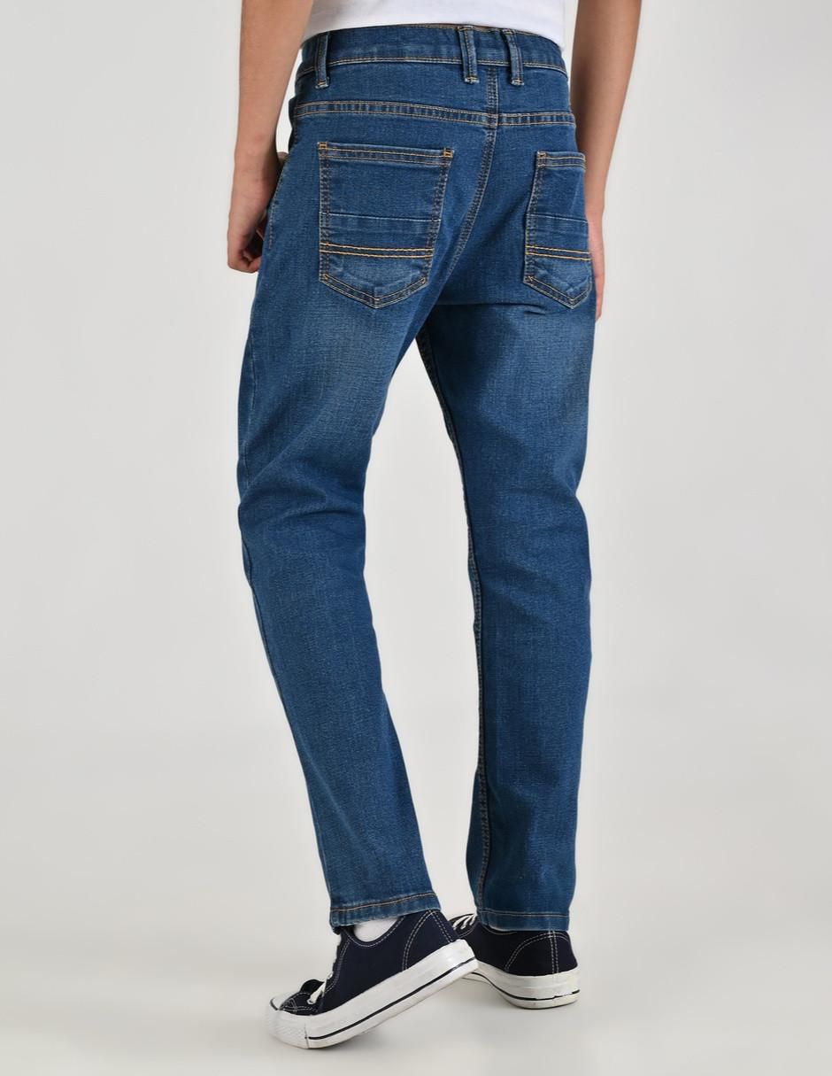 Jeans slim lavado medio para niño 2