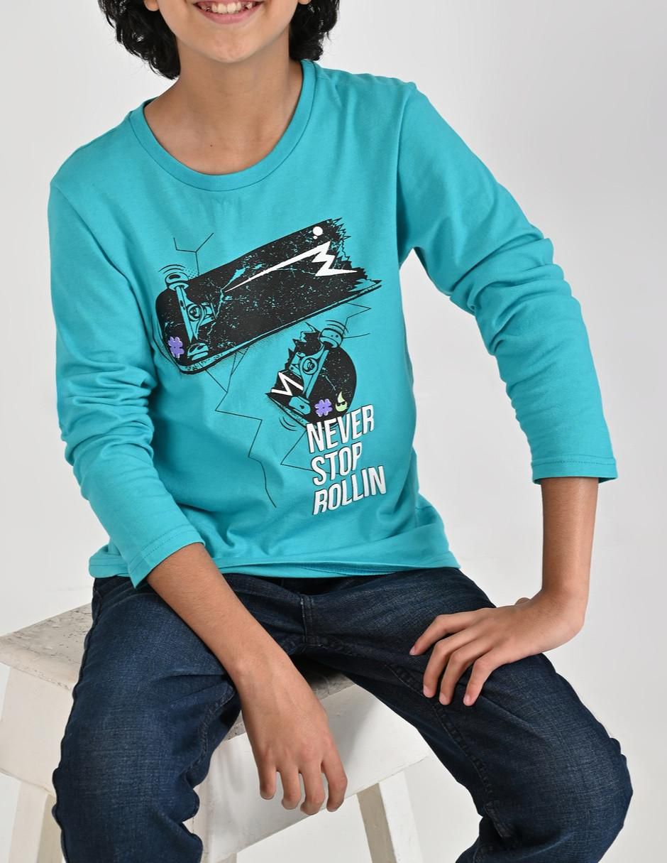 Playera manga larga para niño 5